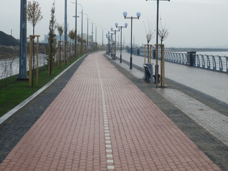 Project of the bank protection of the Oktyabrskiy island and the Paradnaya embankment of the 2018 FIFA stadium in Kaliningrad.